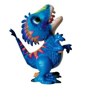 2017 Hasbro Fur Real Dinosaur, Blue Munchkin Rex Interactive Animated toy